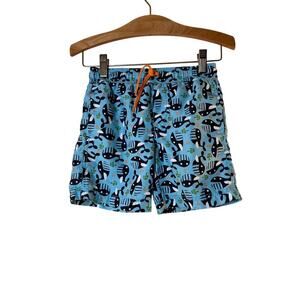 KIKO & MAX Boy’s Whale Printed Swim Trunks / Size: 4T